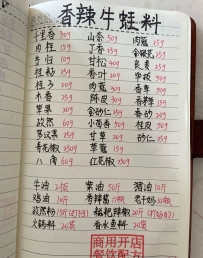 香辣牛蛙，麻辣香锅，钵钵鸡，老洛阳牛肉汤，重庆麻辣烤鱼，20年的万能囱水等多个制作配方公开